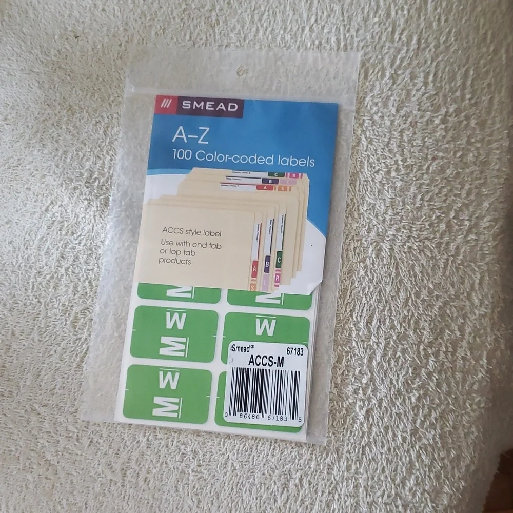 New Smead Color Labels 